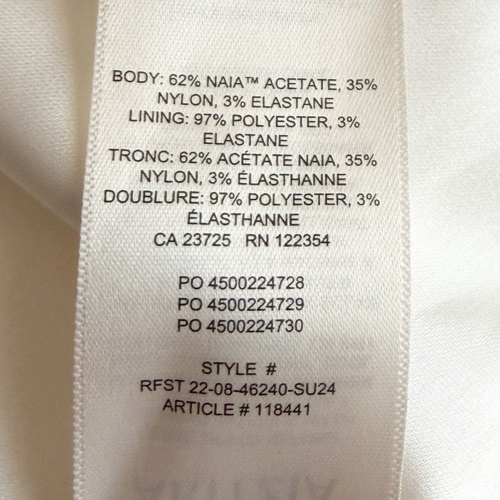 NWT Aritzia TEN Shimmer Satin Tube Dress Strapless Princess Seams Size 12 - Picture 5 of 6